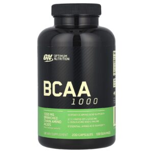Optimum Nutrition, BCAA 1000, 200 Cápsulas (500 mg por Cápsula)