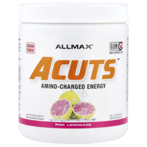 ALLMAX ACUTS™ Bebida Energética Reforçada com Aminoácidos Limonada Rosa 210 g (74 oz)