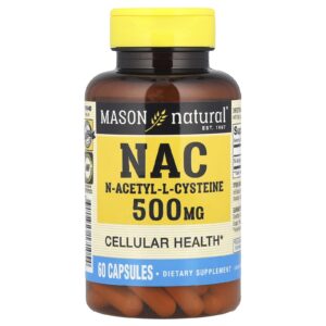 Mason Natural NAC N-Acetil-L-Cisteína 500 mg 60 Cápsulas