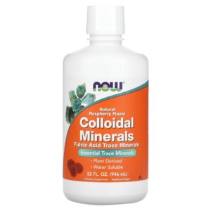 NOW Foods Minerais coloidais Sabor Natural de Framboesa 946 ml (32 fl oz)