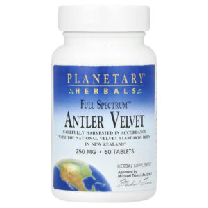 Planetary Herbals Full Spectrum™ Antler Velvet 60 Comprimidos (125 mg por Comprimido)