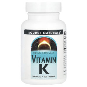 Source Naturals Vitamina K 500 mcg 200 comprimidos