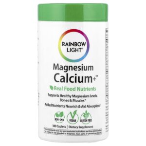 Rainbow Light Magnesium Calcium+™ 180 Cápsulas