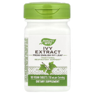 Natures Way Extrato de Hera 90 Comprimidos Veganos (25 mg por Comprimido)