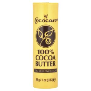 Cococare Manteiga de Cacau 100% Bastão Amarelo 28 g (1 oz)
