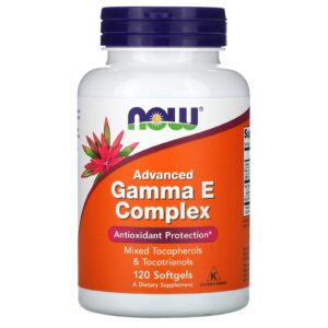 NOW Foods Complexo Gama-E Avançado 120 Cápsulas Softgel