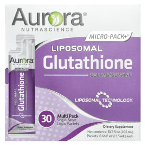 Aurora Nutrascience, Micro-Pack+®, Glutationa Lipossomal, 30 Embalagens, 13,5 ml (0,46 fl oz) Cada