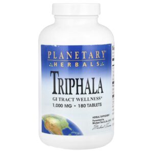 Planetary Herbals Triphala 180 Comprimidos (1.000 mg por Comprimido)
