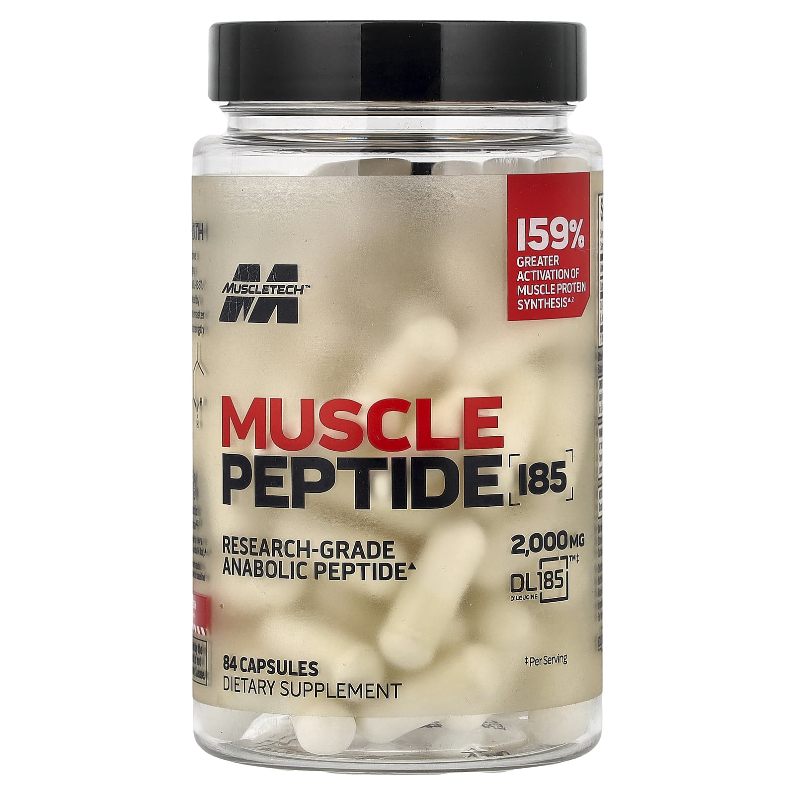 MuscleTech, Muscle Peptide 185, 84 Cápsulas (666 mg por Cápsula)