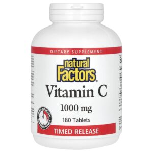Natural Factors Vitamina C Liberação Programada 1.000 mg 180 Comprimidos