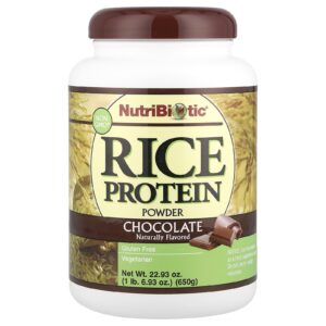 NutriBiotic Proteína de Arroz em Pó Chocolate 650 g (1 lb 693 oz)