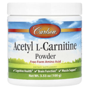 Carlson Acetil L-Carnitina em Pó 100 g (353 oz)
