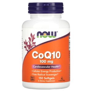 NOW Foods CoQ10 100 mg 150 Cápsulas softgel