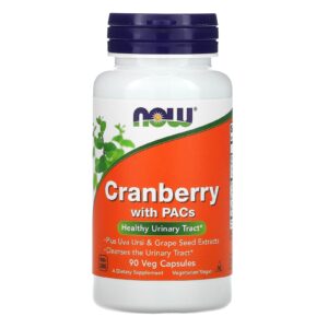 NOW Foods Cranberry com PACs 90 Cápsulas Vegetais