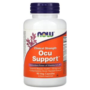NOW Foods Suporte de Ocu de Força Clínica 90 Cápsulas Vegetais