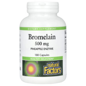 Natural Factors Bromelaína 500 mg 180 Cápsulas