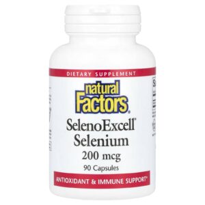 Natural Factors SelenoExcell Selênio 200 mcg 90 Capsules
