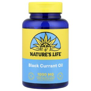 Natures Life Óleo de Groselha Preta 1.000 mg 60 Cápsulas Softgel