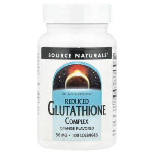 Source Naturals Complexo de Glutationa Reduzido Sabor Laranja 50 mg 100 Pastilhas