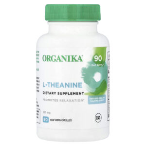 Organika L-Theanine 225 mg 90 Cápsulas Vegetarianas