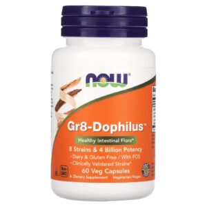 NOW Foods Gr8-Dophilus 60 Cápsulas Vegetais