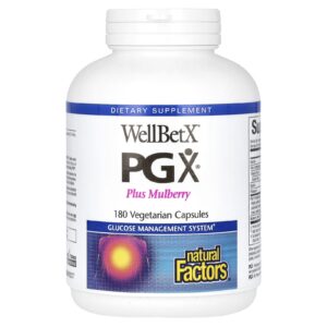 Natural Factors WellBetX PGX Mais Amora 180 Cápsulas Vegetarianas