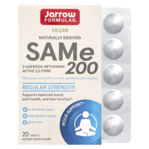 Jarrow Formulas SAMe 200 200 mg 20 Comprimidos