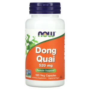 NOW Foods Dong Quai 520 mg 100 Cápsulas Vegetais