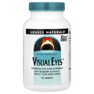 Source Naturals Visual Eyes Completo multinutrientes 90 tabletes