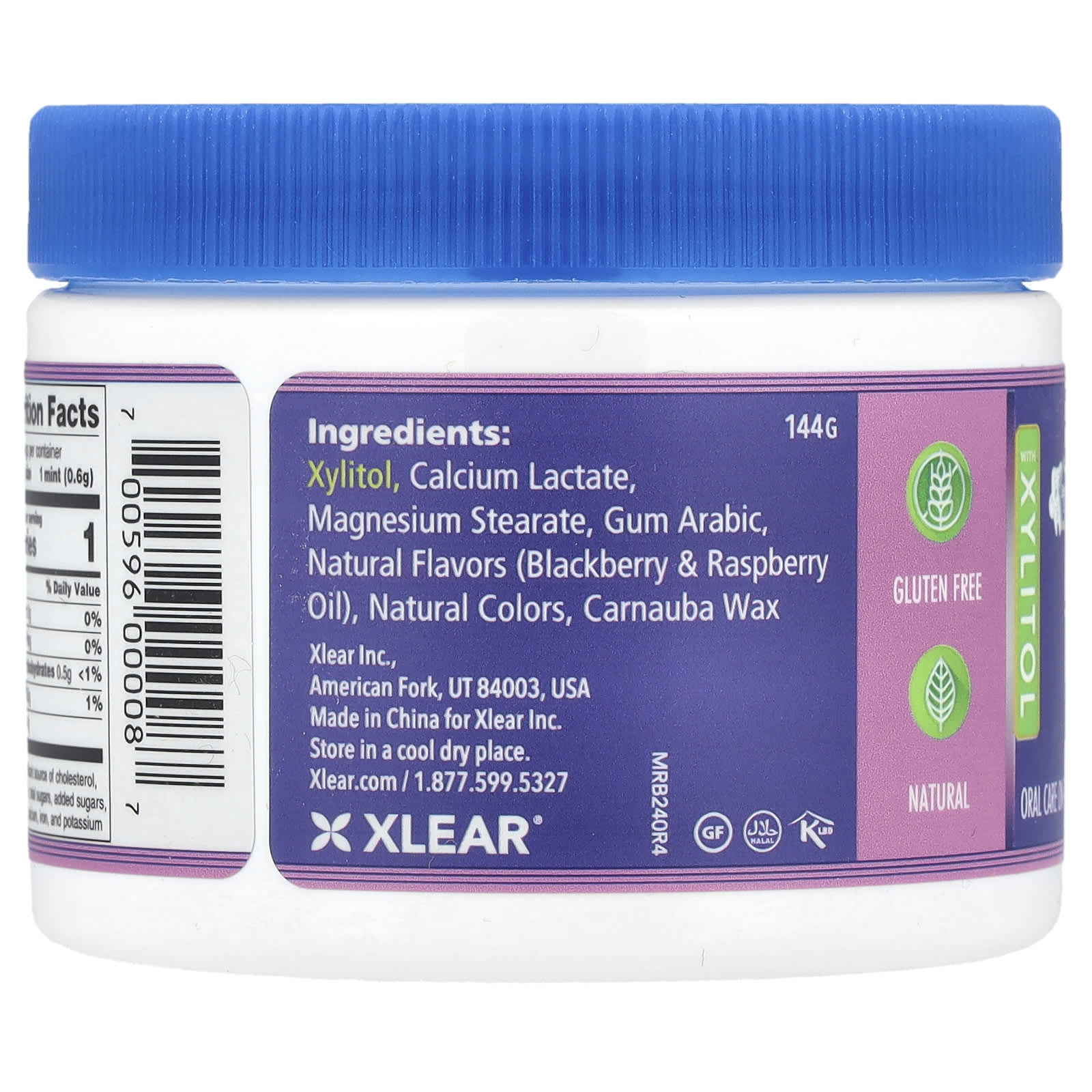 Xlear Spry Berryblaps Mentas com Xilitol Sem Açúcar 240 Unidades - Imagem 3