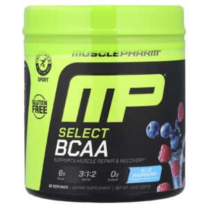 MusclePharm BCAA Select Framboesa Azul 225 g (79 oz)