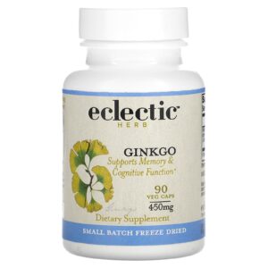 Eclectic Herb Ginkgo 450 mg 90 Cápsulas Vegetais