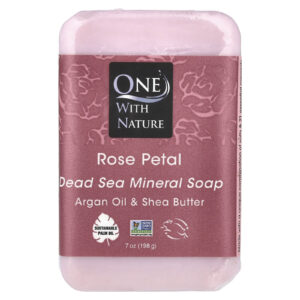 One with Nature Sabonete Mineral do Mar Morto Pétala de Rosa 198 g (7 oz)