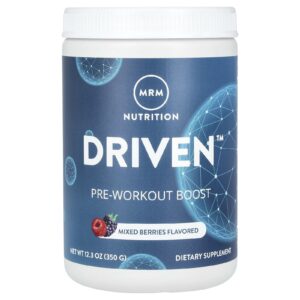 MRM Nutrition DRIVEN Reforço Pré-Treino Frutos Silvestres Mistos 350 g (123 oz)
