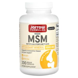 Jarrow Formulas MSM 1.000 mg 200 Cápsulas Vegetais