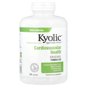 Kyolic Aged Garlic Extract™ Saúde Cardiovascular Formula 100 Original 300 Cápsulas (300 mg por Cápsula)