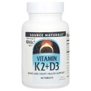 Source Naturals Vitamina K2 + D3 60 Comprimidos