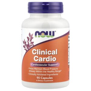 NOW Foods Clinical Cardio Suporte Cardiovascular 90 Cápsulas Vegetais