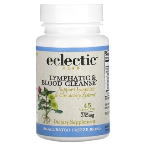 Eclectic Herb Liofilizado Limpeza Linfática e do Sangue 285 mg 45 Cápsulas Vegetais