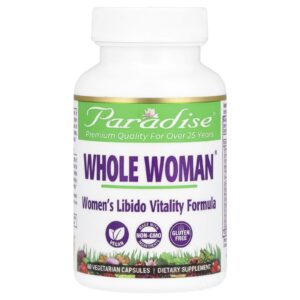 Paradise Herbs Whole Woman® Fórmula para Vitalidade da Libido Feminina 60 Cápsulas Vegetarianas