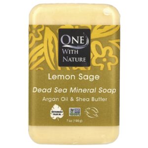 One with Nature Sabonete Mineral do Mar Morto Sálvia e Limão 198 g (7 oz)