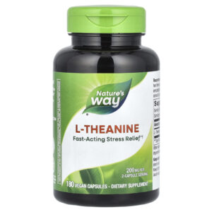 Natures Way L-Theanine 180 Cápsulas Veganas (100 mg por Cápsula)