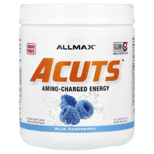 ALLMAX ACUTS Bebida Energética com Aminoácidos Framboesa Azul 210 g (74 oz)