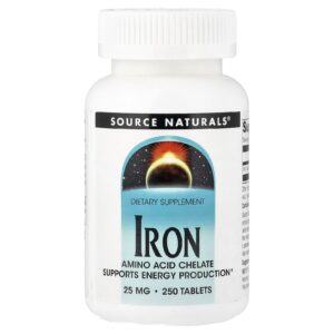 Source Naturals Ferro 25 mg 250 comprimidos