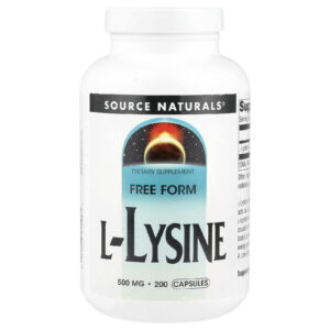 Source Naturals L-lisina 500 mg 200 Cápsulas