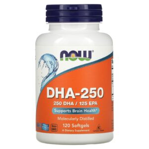NOW Foods DHA-250 120 Cápsulas Softgel