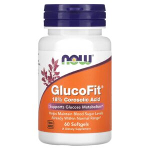 NOW Foods GlucoFit 60 Cápsulas Softgel (1.334 mg por Cápsula Softgel)