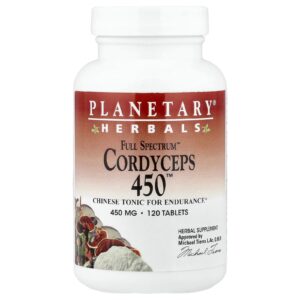 Planetary Herbals Full Spectrum™ Cordyceps 450™ 120 Comprimidos