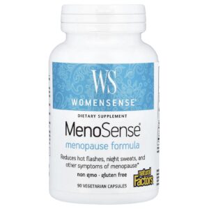 Natural Factors WomenSense® MenoSense® Fórmula para a Menopausa 90 Cápsulas Vegetarianas