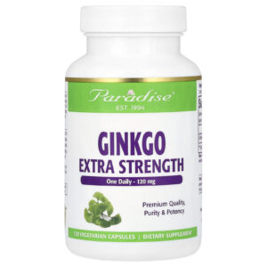 Paradise Herbs Ginkgo 120 mg 120 Cápsulas Vegetarianas
